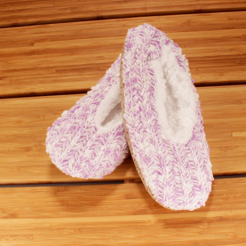 purple cozy non-slip home slippers