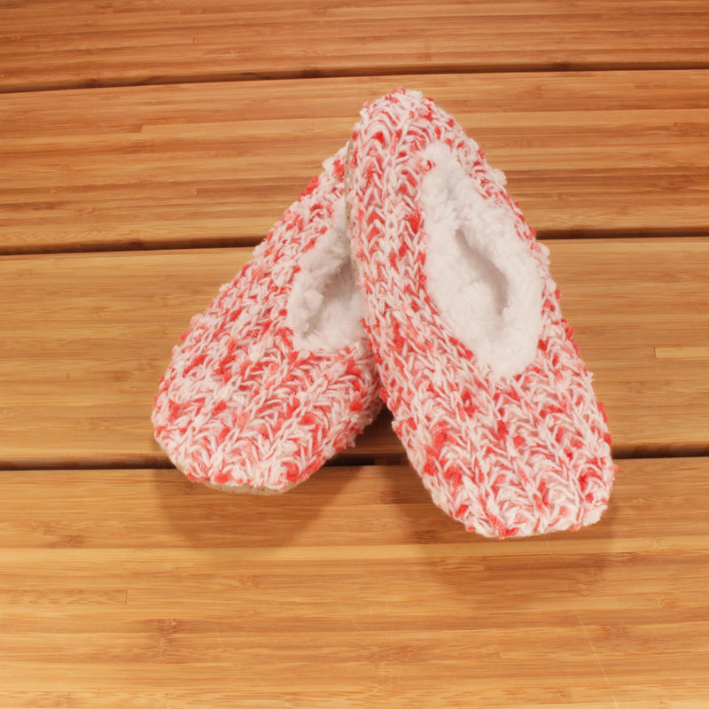 red cozy non-slip home slippers