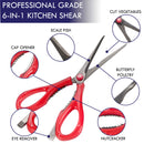 Culinary Queen 6-in-1 Kitchen Shears