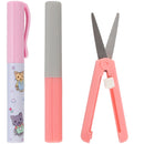 Mini Pen-Style and Push Portable Safety Scissors Set