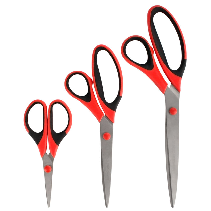 3PCS Craft Scissor Sharp Stainless Steel All Purpose Scissor Set