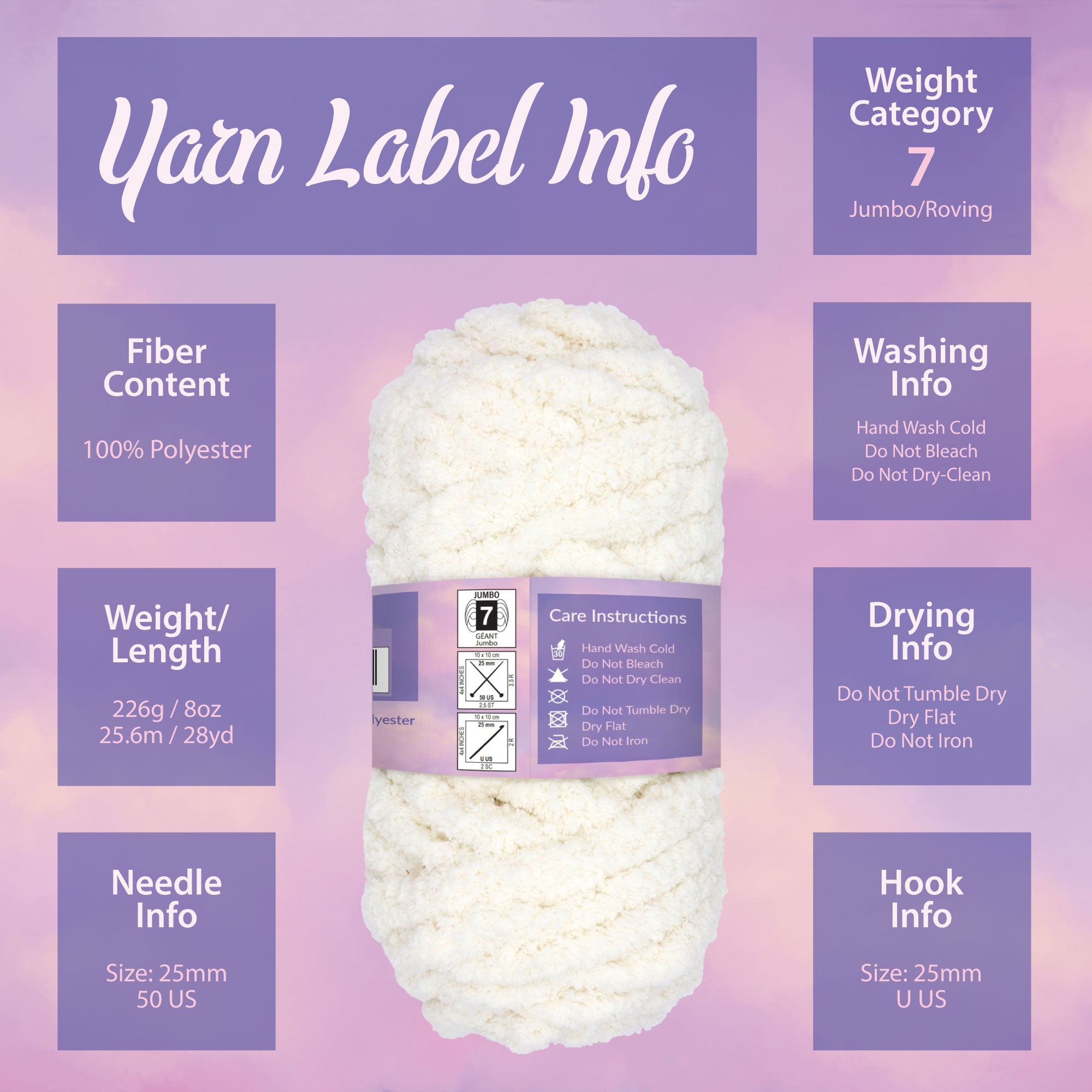 yarn label info