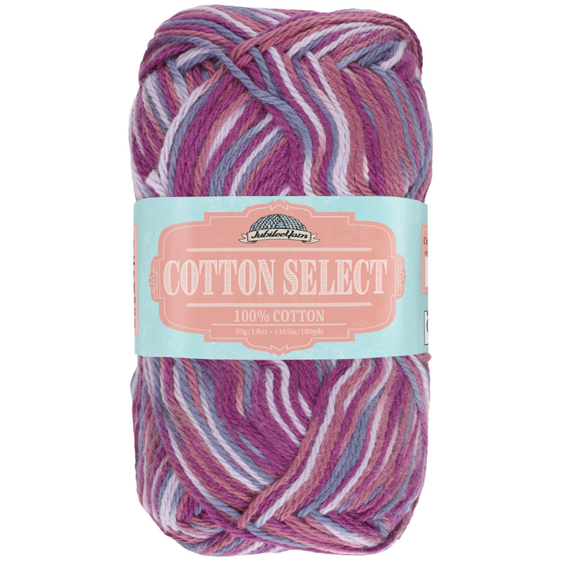 purple/blue/white yarn