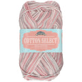 grey/pink/white yarn