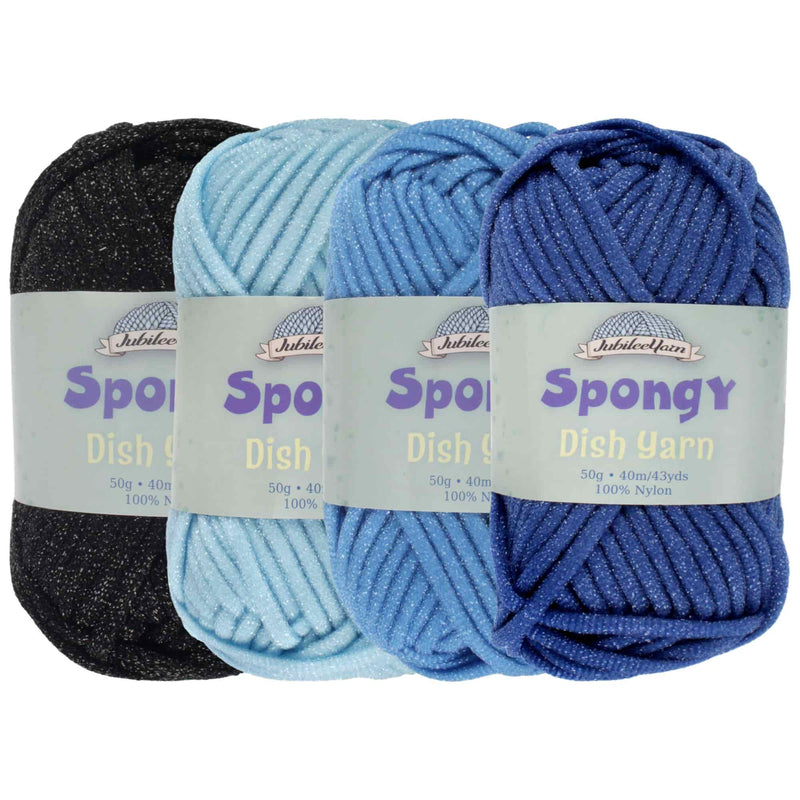 50g Large Yarn Bonbons, Blue