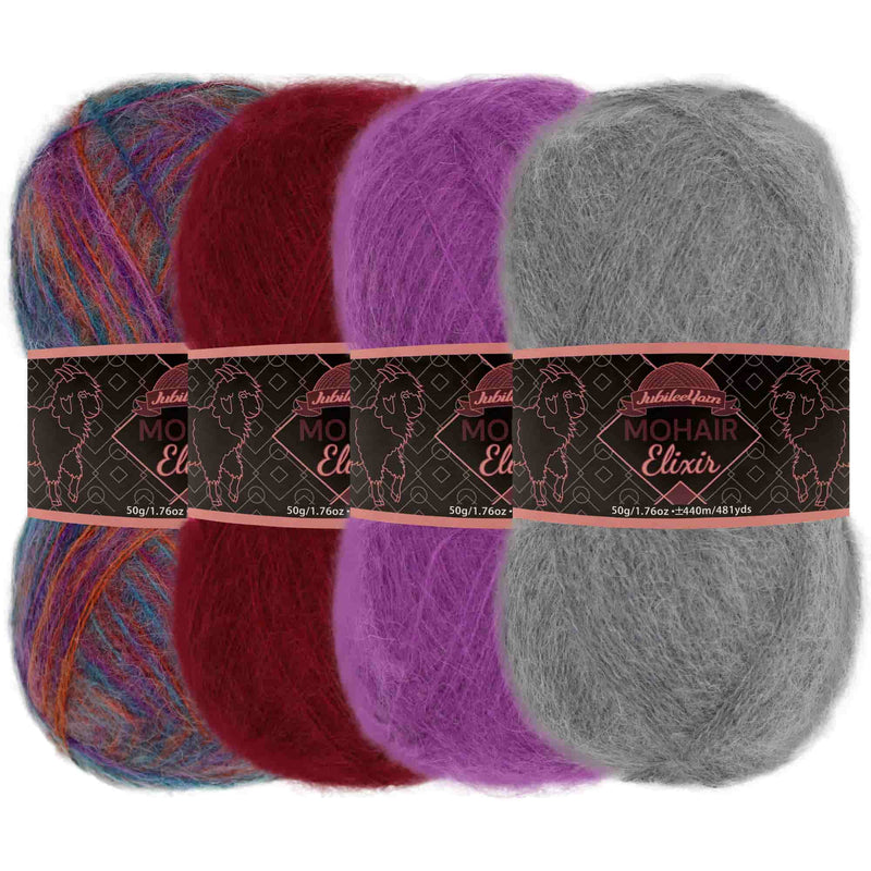 Wool hair yarn for knitting and crocheting 