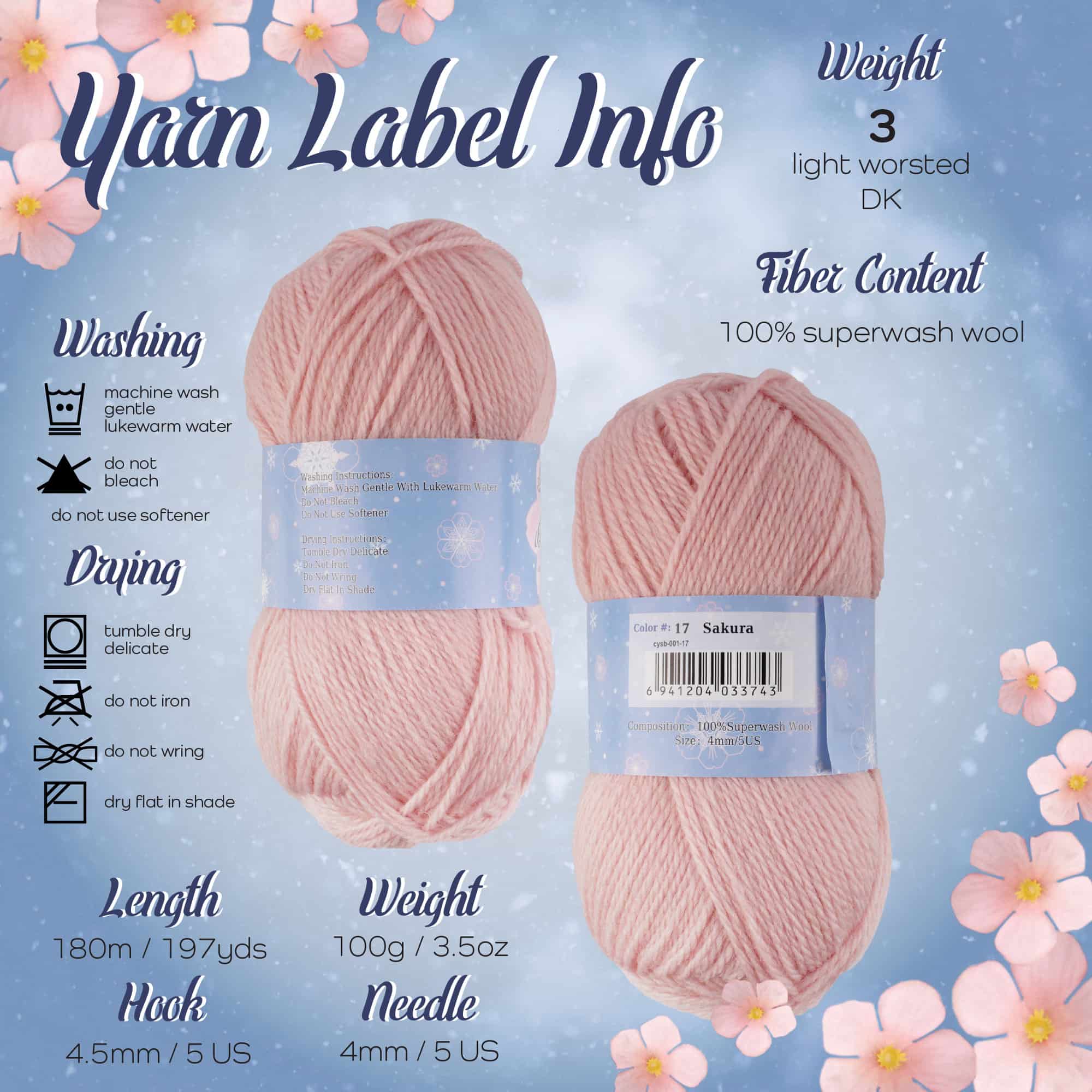 Snow Blossom Yarn