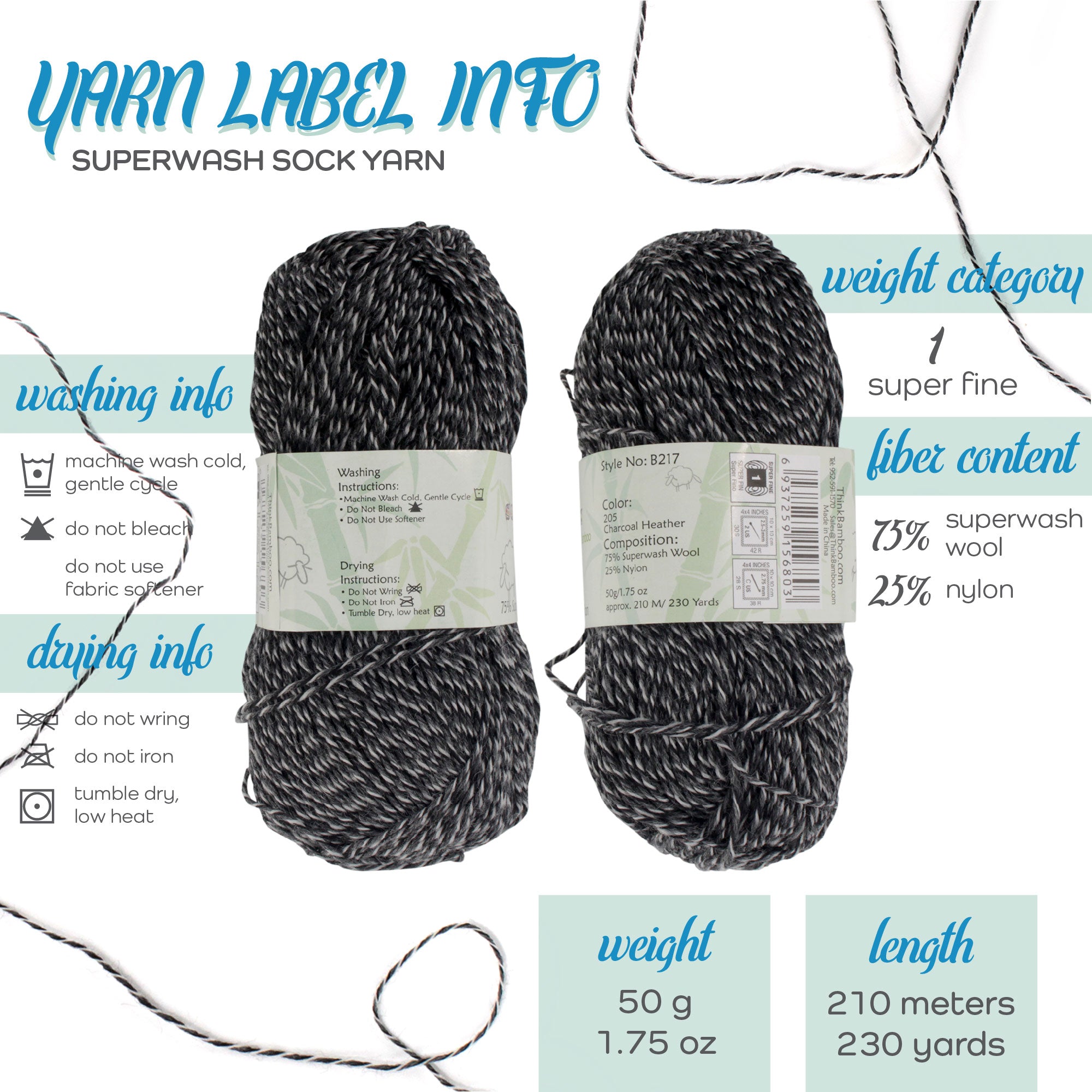 yarn label info