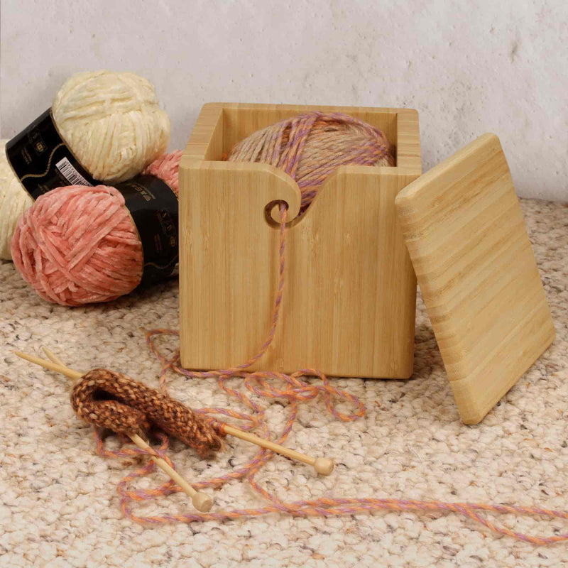 Bamboo Yarn Box