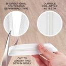 Nylon Coil Zipper Tape with Metal Non-Locking Pulls