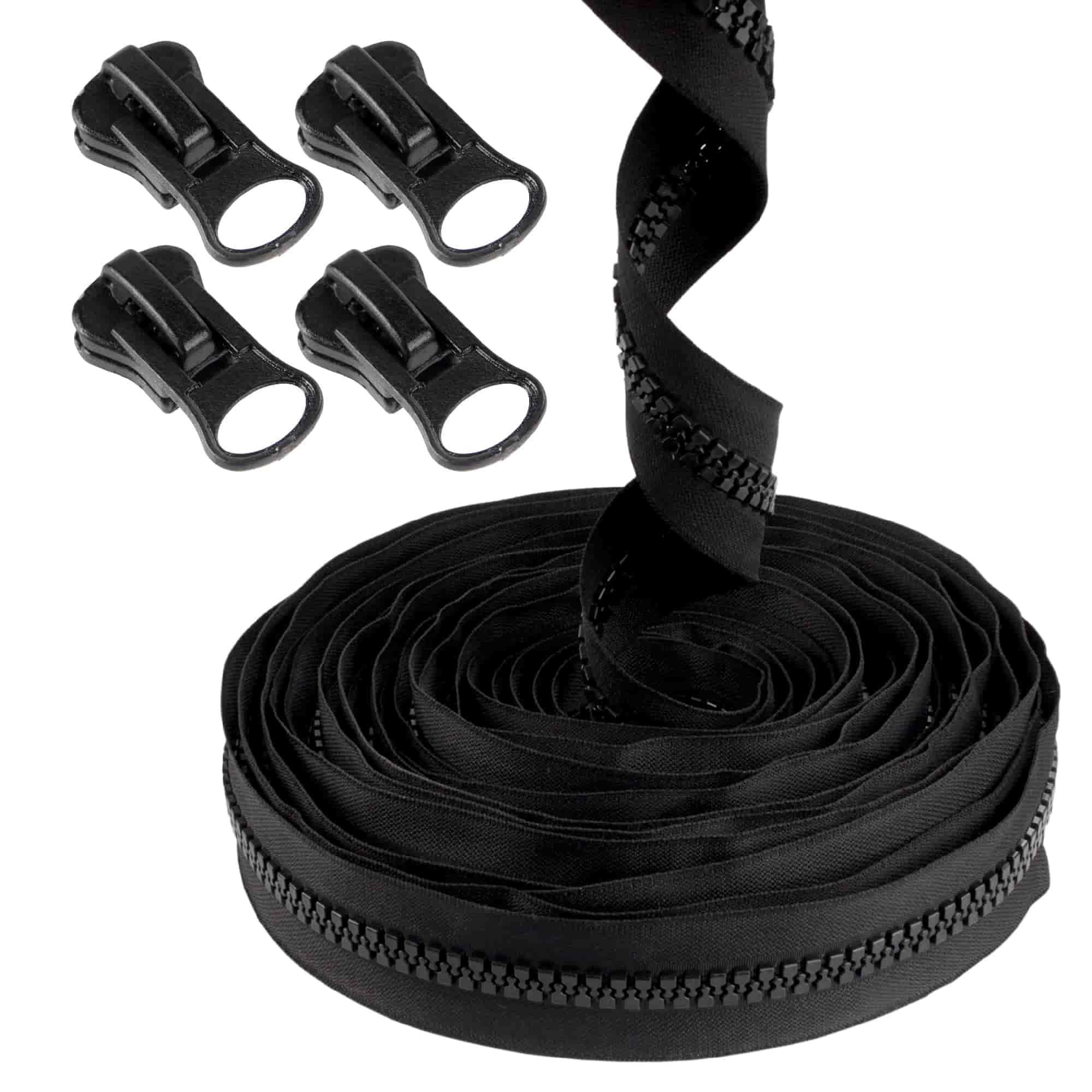 Plastic Zipper Tape with Delrin Locking Pulls