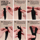 Plastic Zipper Tape with Delrin Locking Pulls