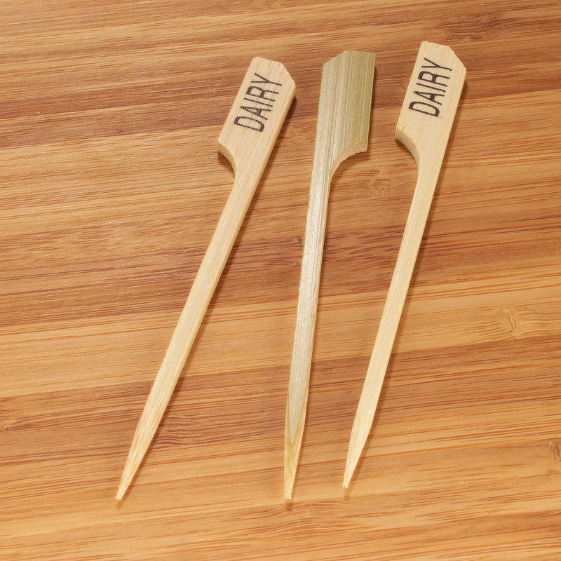 dairy label bamboo paddle picks full