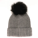Women's Knitted Pom Pom Slouchy Beanie