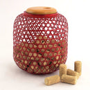 Woven Bamboo Wine Cork Collector Cage Display