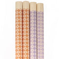 orange and purple diamond checkered bamboo chopsticks zoom