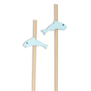 dolphin animal fish bamboo picks tops