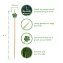 Acrylic Flower Bamboo Food Picks