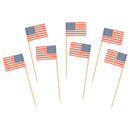 USA Flag Bamboo Food Picks