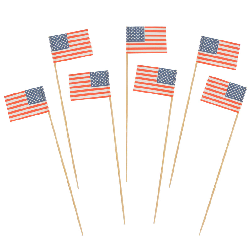 American USA Flag Cocktail Appetizers Party Picks