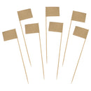 Blank Flag Bamboo Food Picks