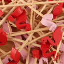 Flamingo Bamboo Food Picks