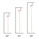 Flamingo Bamboo Food Picks