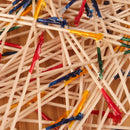 Lots of picks mixed on floor