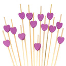 Heart Bamboo Food Picks