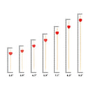 Heart Bamboo Food Picks