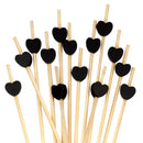 Heart Bamboo Food Picks