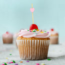 Heart Bamboo Food Picks