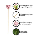 Pink Pig Bamboo Food Picks