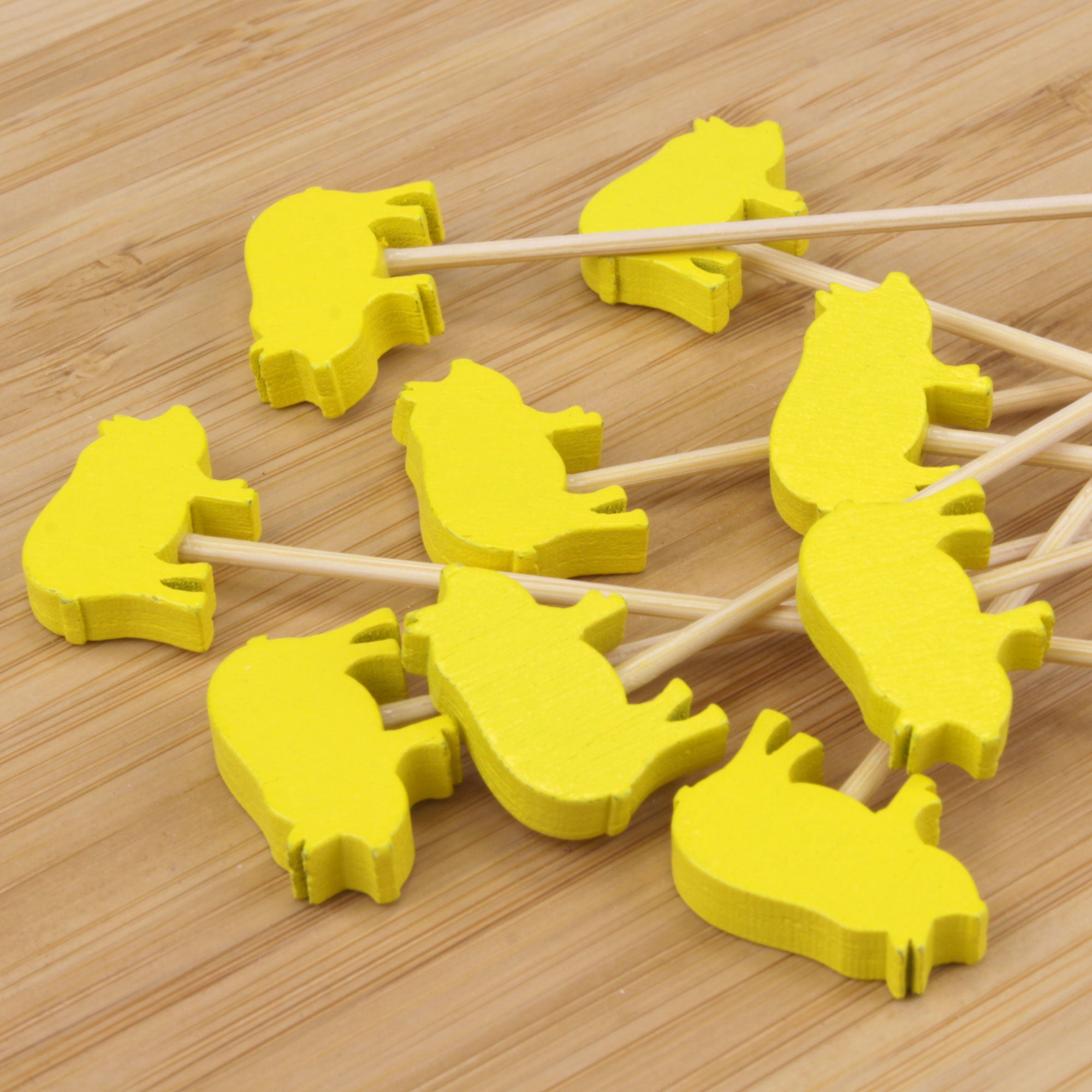 Pig Bamboo Food Picks