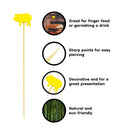 Pig Bamboo Food Picks