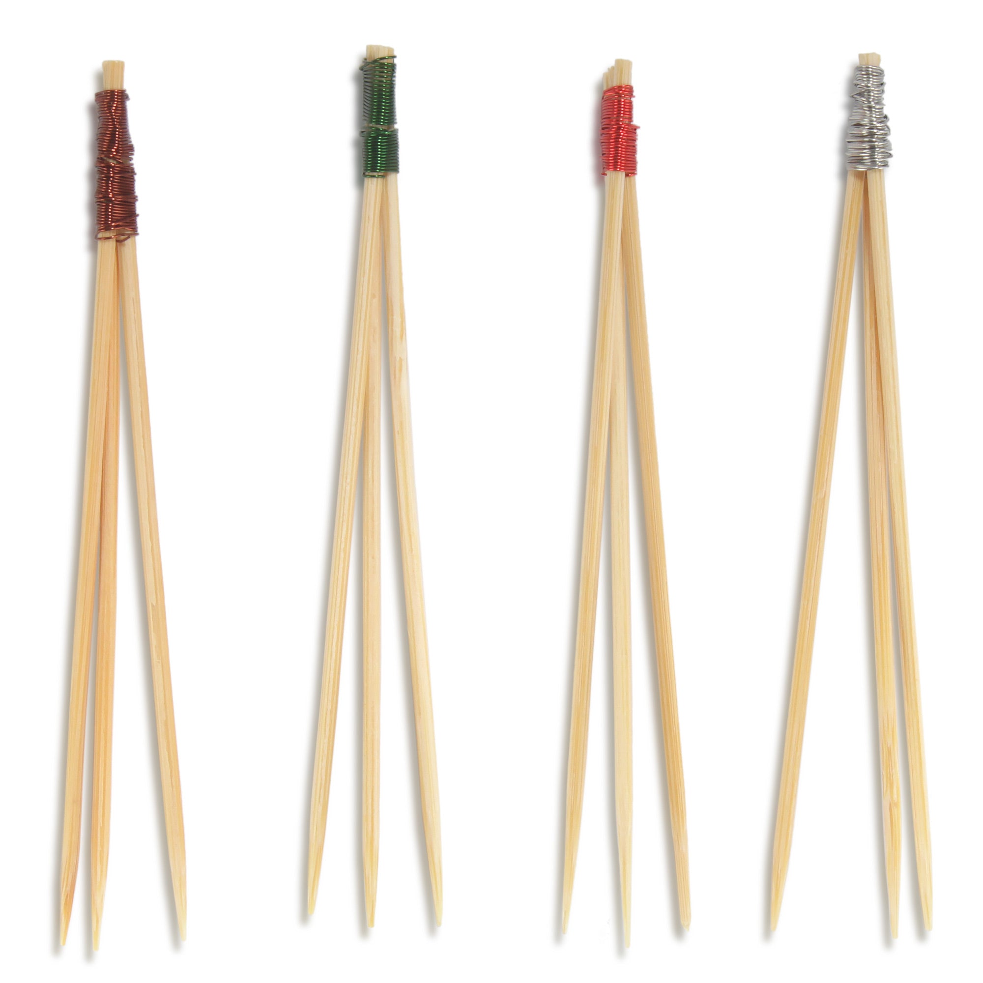 3.5" Bamboo Trident Picks Skewers