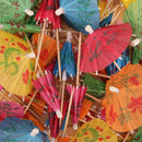 colorful umbrella parasol cocktail drink picks