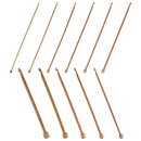 11pc Bamboo Crochet Hooks Set