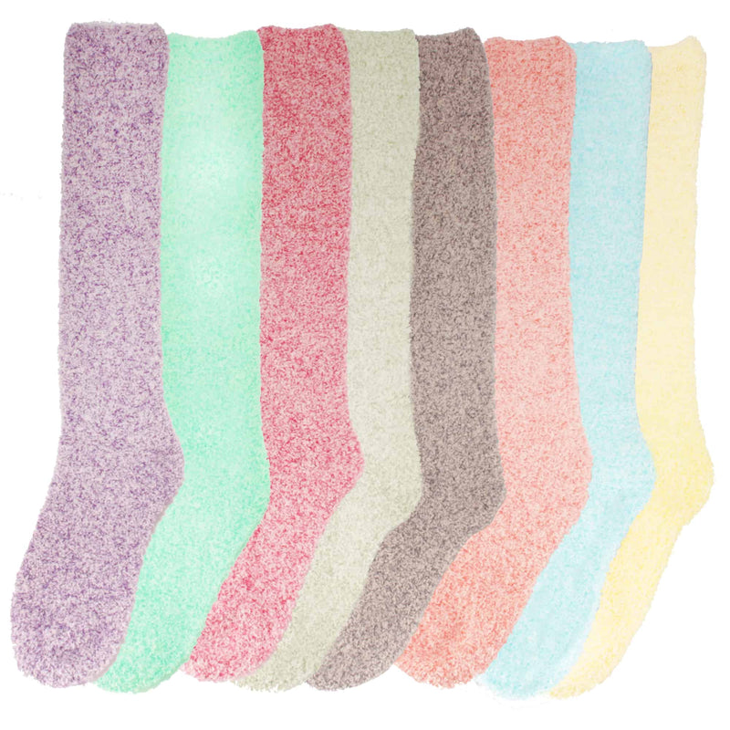 Presenting Chirpy Socks Women's Feather Soft Knee High Socks in a variety of soft and fluffy colors.