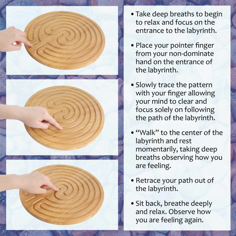 finger labyrinth instructions on how to correctly use a finger labyrinth