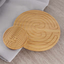 finger labyrinth size comparison to larger finger labyrinth cretan style 