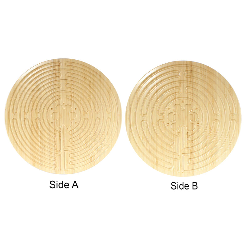 bamboo finger labyrinth 12.5" double sided chartres style natural side a side b