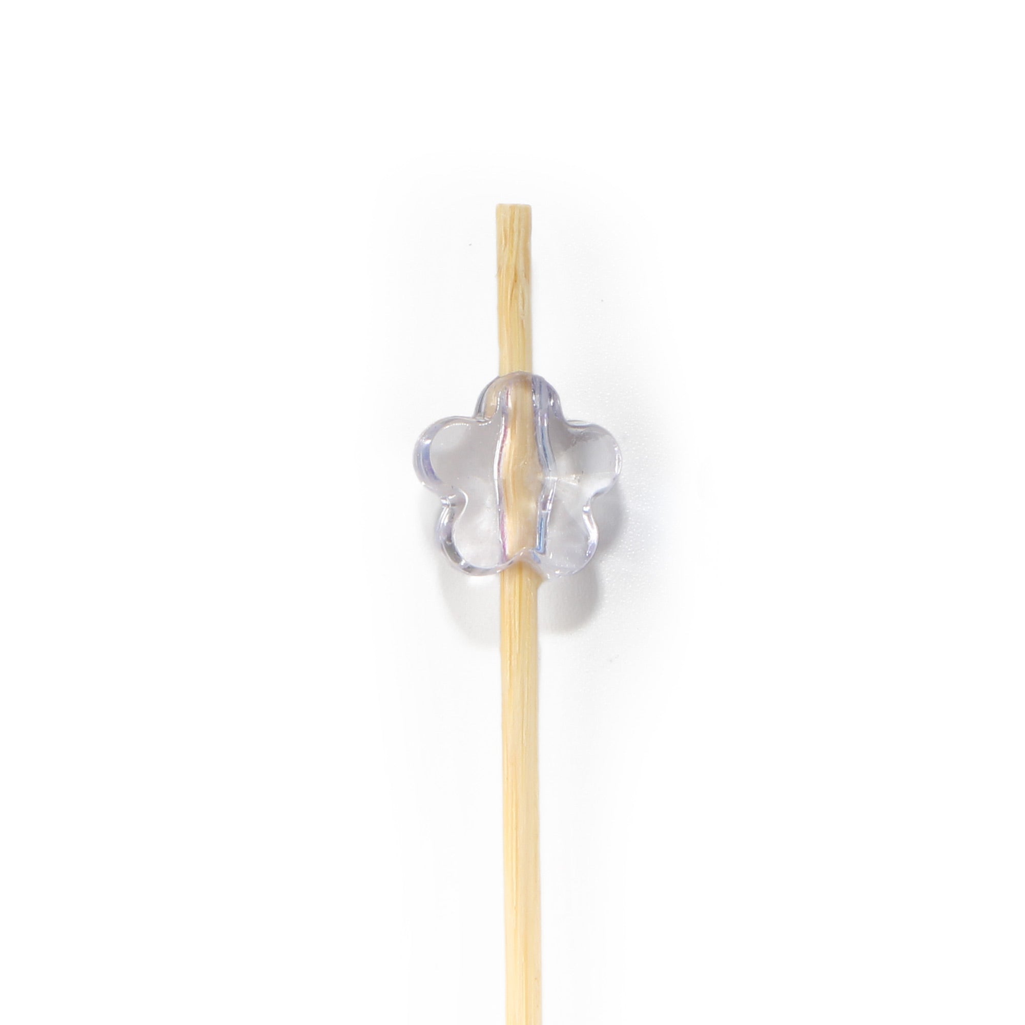 Acrylic Flower Bamboo Food Picks
