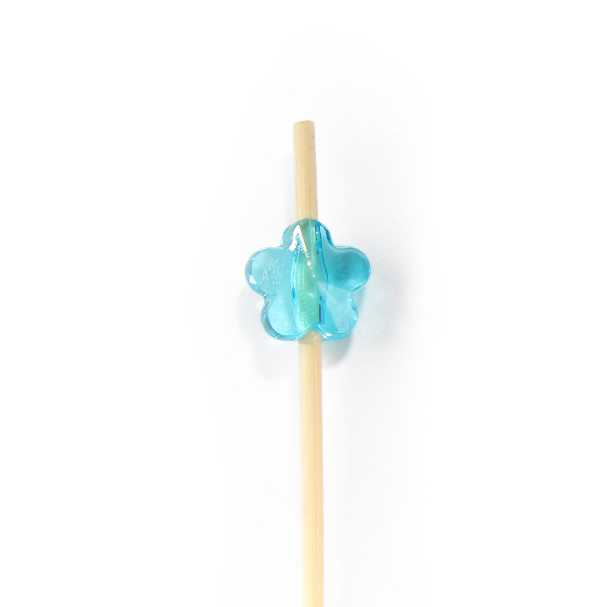 Acrylic Flower Bamboo Food Picks