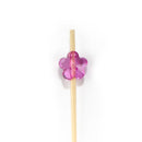 Acrylic Flower Bamboo Food Picks