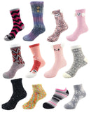 Women's Fuzzy Socks Assortments: 12 Pairs
