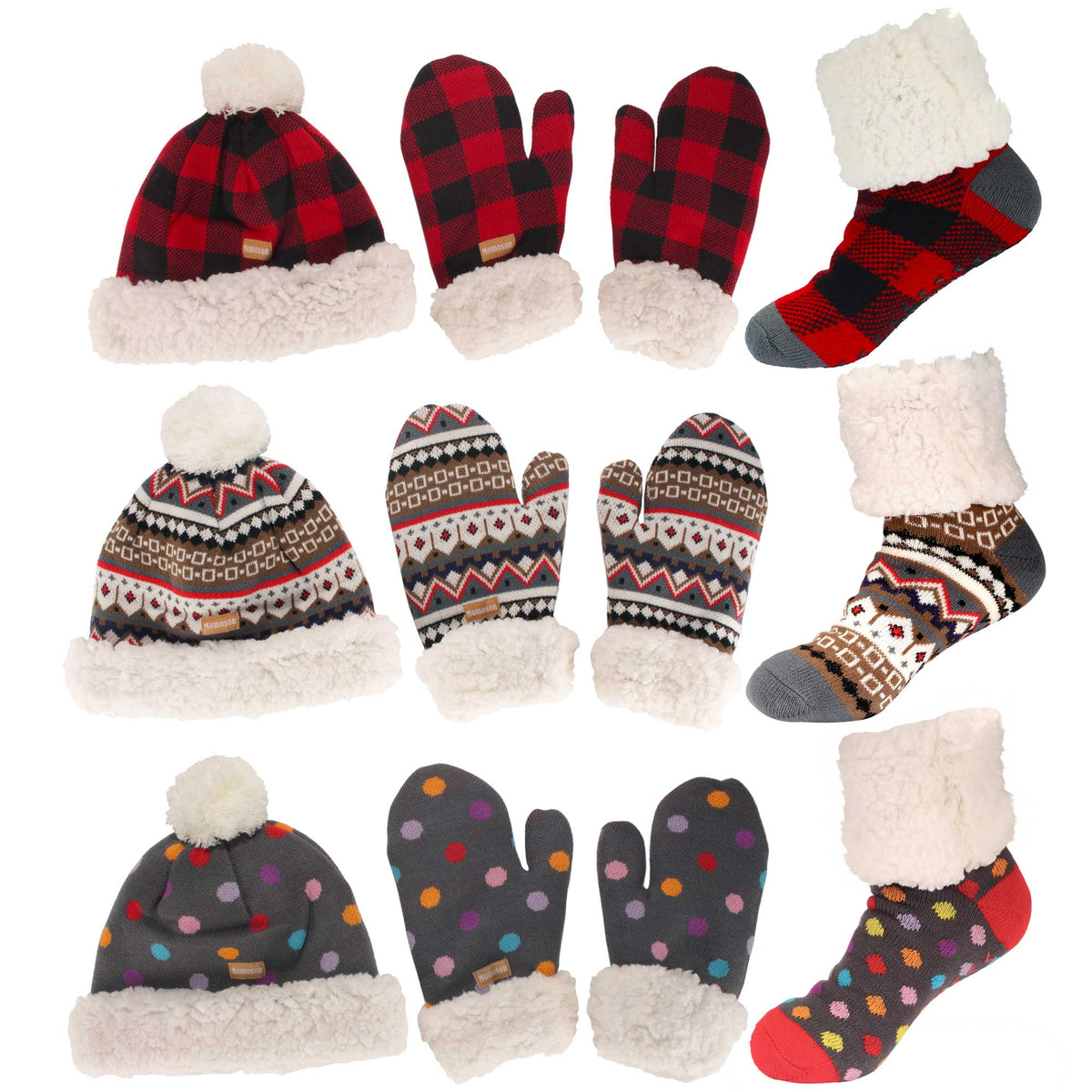 furry-hats-beanie-mittens-  display picture 1
