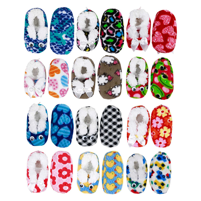 bamboomn Infant Toddler Soft Furry Plush Cozy Fuzzy Booties Slippers Single Pair