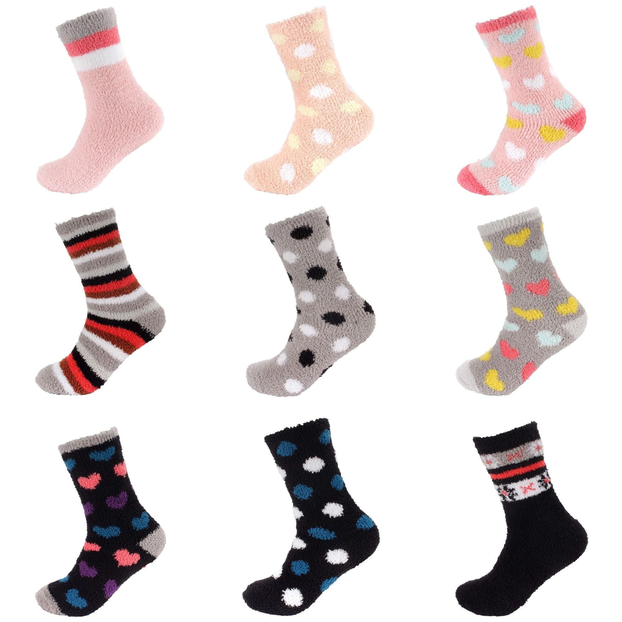 women's soft and cozy fuzzy home socks 3 pair