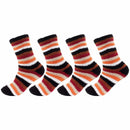 Women's Soft and Cozy Fuzzy Assorted Crew Socks - 4 Pair